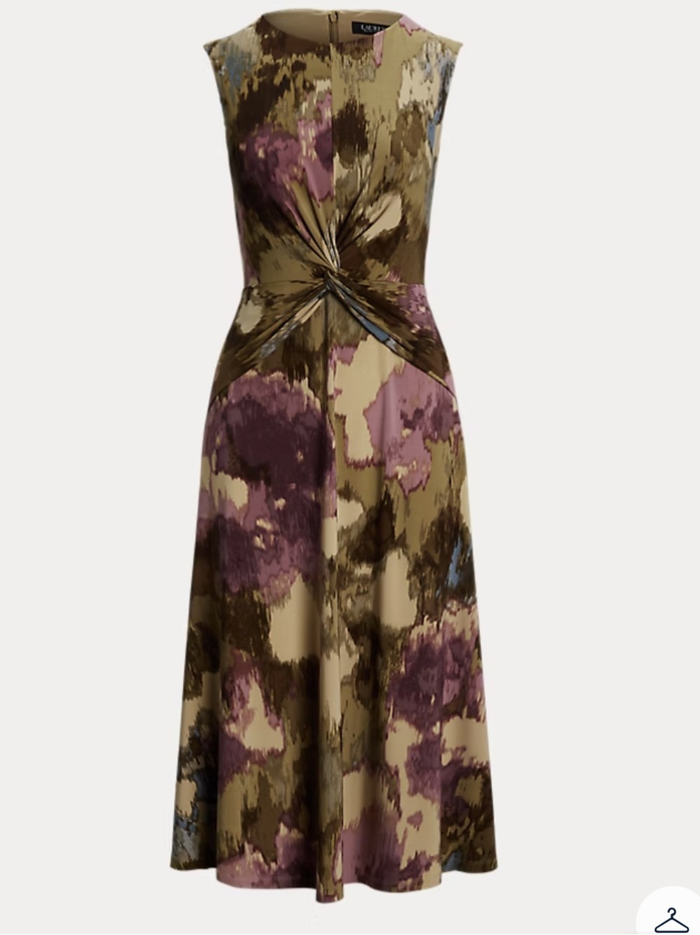 Ralph Lauren Floral Twist-Front Jersey Dress